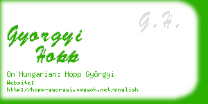gyorgyi hopp business card